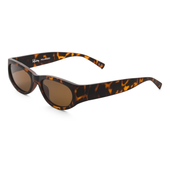 Reality Eyewear Sonic Boom Oval Sunglasses Matte Turtle Polarized - Picture 1 of 13